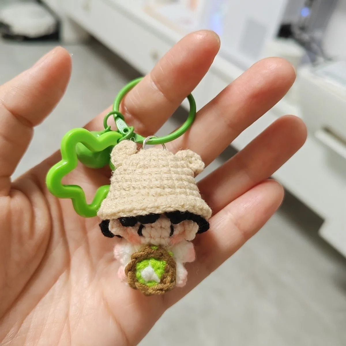 Handmade hook woven Yi gummy candy with small nose and cosplay pendant, keychain, bag hanging doll - view 2