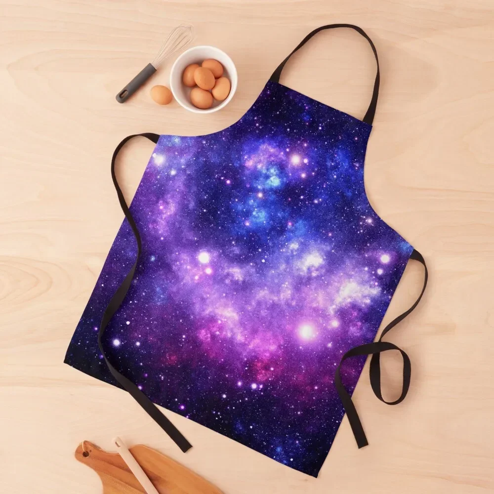 Purple Blue Galaxy Nebula Apron Woman Kitchens Men gift Apron