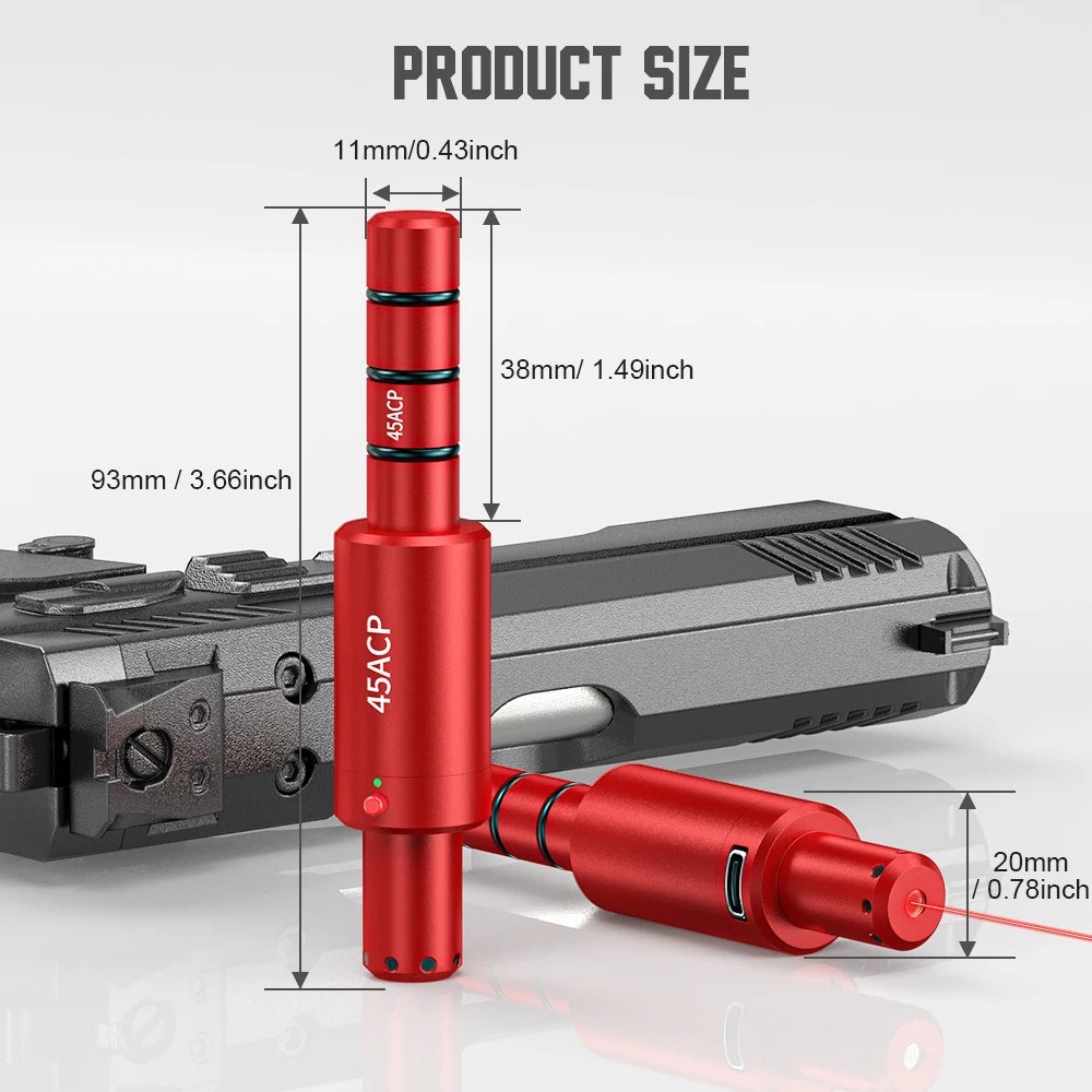 

45ACP multifunctional magnetic trainer, dual-use for training and calibration