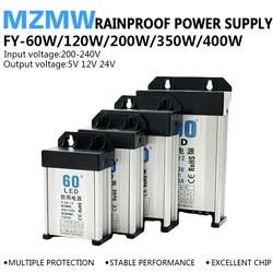 60W 120W 200W 350W 400W Przeciwdeszczowy zasilacz impulsowy AC/DC 5V 12V 24V Zewnętrzny wiszący transformator SMPS Oświetlenie LED