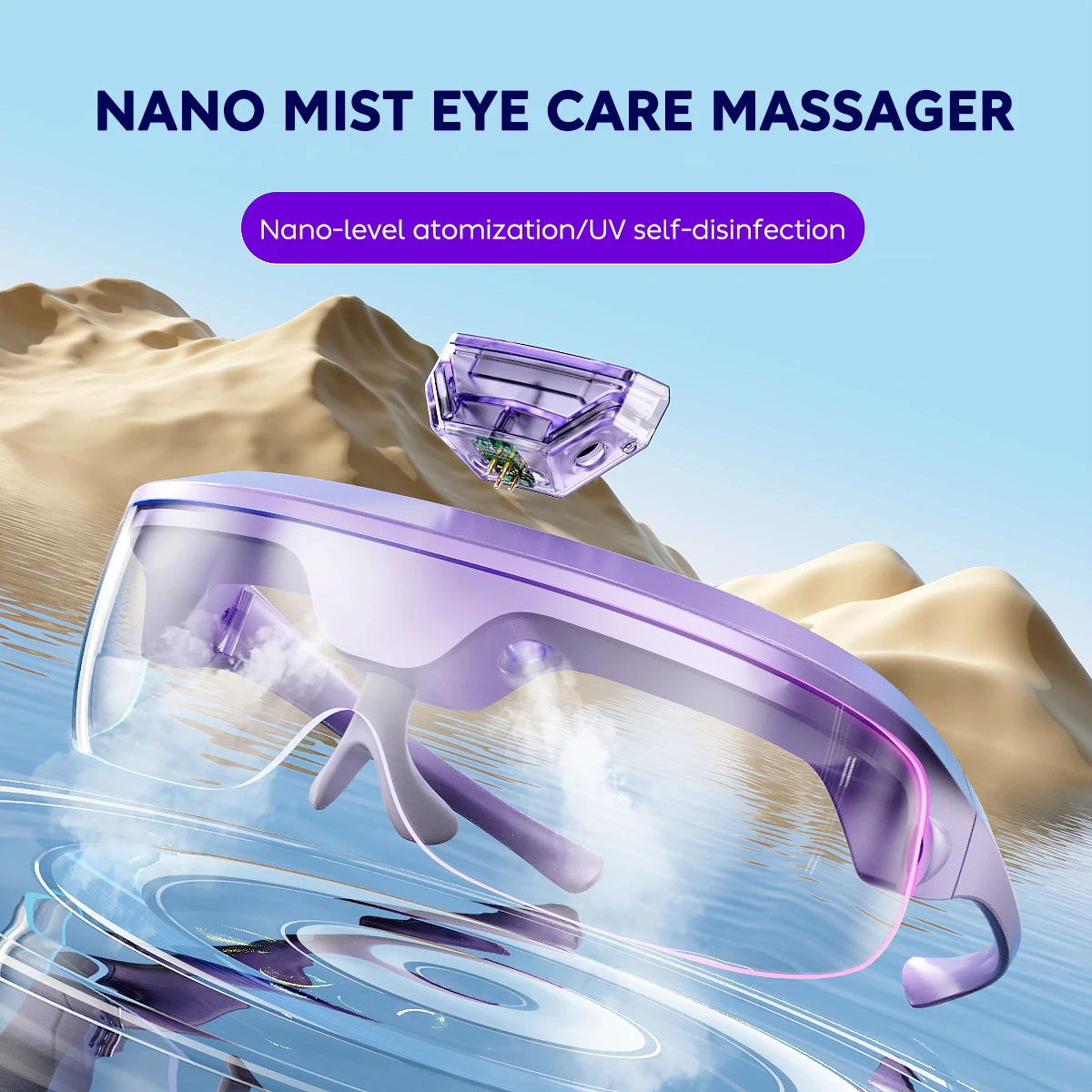 NEW Eye Massager Eye Care Machine Mist Heating for Puffy and Dry Eyes Dark Circles Eye Strain Improved Sleep Eye Care Massager