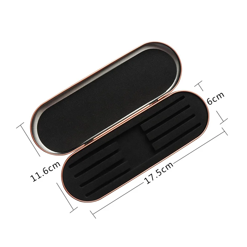 1 個まつげピンセットボックス絶妙なブリキ保護収納ボックスまつげまつげエクステンション美容鉛筆ケースメイクアップツール