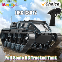JJRC C8812 1/16 Full Scale Cool Light Drift Stunt Rc Crawler Remote Control Car Tracked Vehicle Toy Rc High Speed Car
