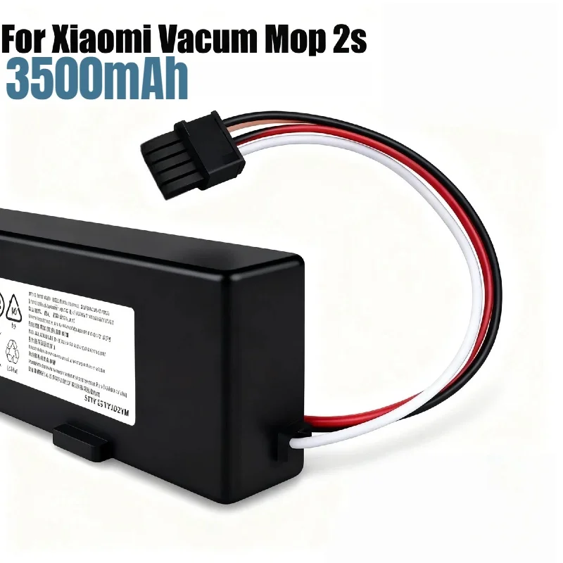

Robot Vacuum Cleaner Spare Battery – 14.4V 2600mAh Rechargeable Li-Ion for Xiaomi Mop 2S/Pro/P & Mijia STYTJ02YM/XMSTJQR2S