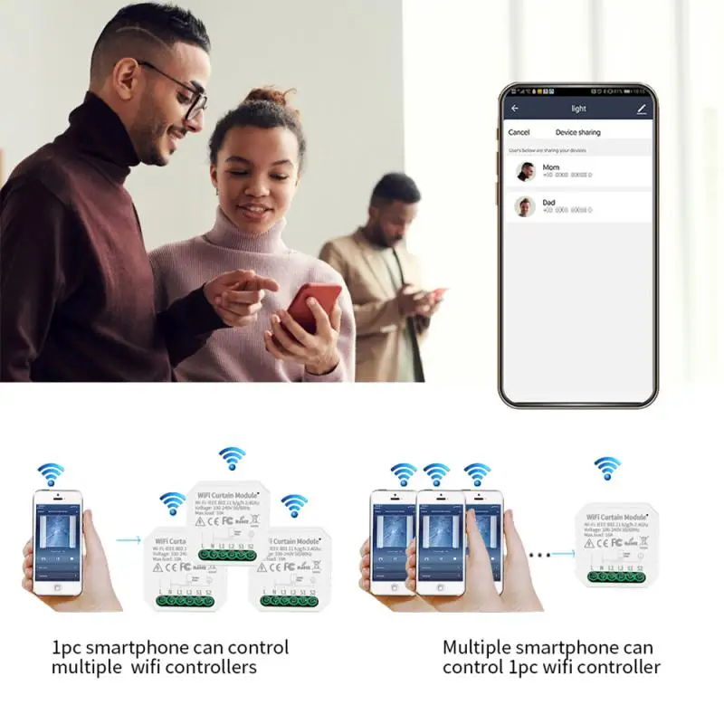 Tuya WiFi الذكية الحياة الذكية الستار التبديل ل الأسطوانة مصراع أعمى موتور المتداول مصراع الأبواب العمل الأمازون و اليكسا جوجل المنزل