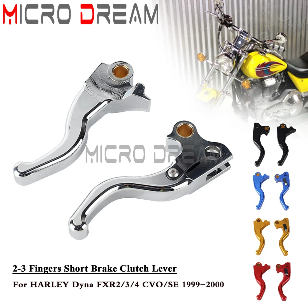 

Motorcycle Accessories CNC Aluminum 5.9" 4.88" Finger Brake Clutch Levers Hand Control For HARLEY Dyna FXR2/3/4 CVO/SE 1999-2000