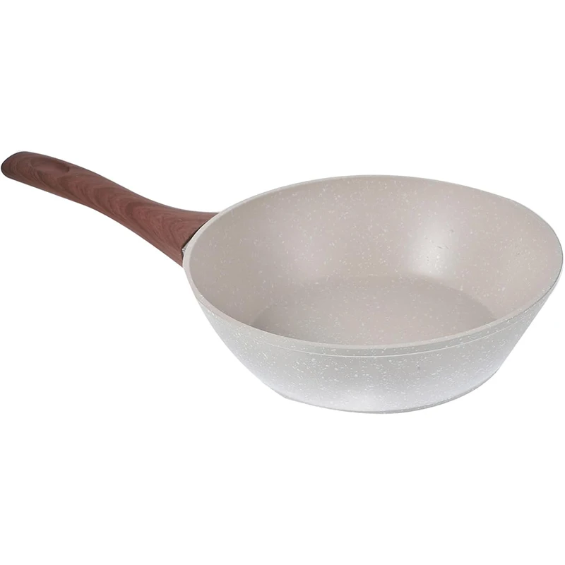 (20/24/26 cm) Nonstick Frying Pan Skillet Healthy Non Toxic Chef Pan Induction Compatible Egg Pan with Heat Resistant Handle