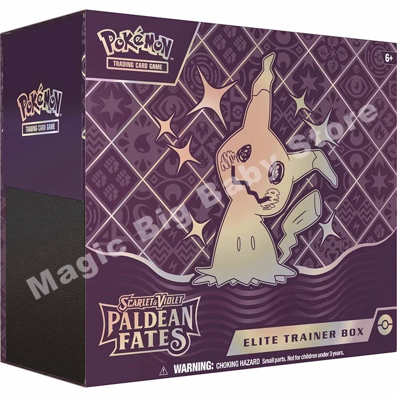 بطاقة البوكيمون PTCG الأصلية SV4.5 الإنجليزية الأمريكية بطاقة الإصدار Paldean Fates Grandmaster Box ETB Booster Pack PTCG Mystery Q