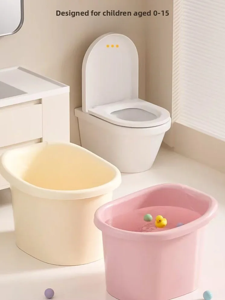 

Large Size Children's Bath Tub Baby Full Body Bath Tub Swimming Buet Sit down Home Use Bath Tub Kids Bathing Basin
