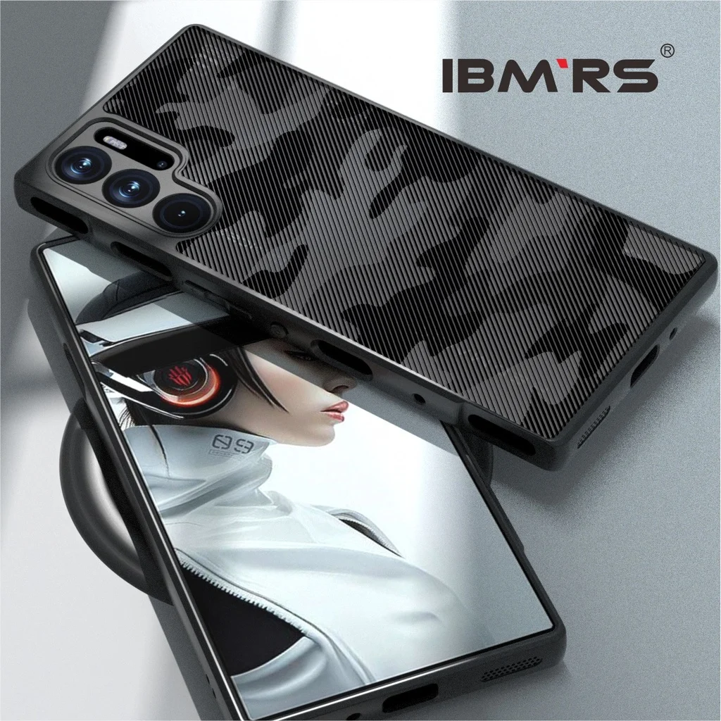 IBMRS for nubia Red Magic 9 Pro/9 pro plus case,Prevents Accidental Drops  (Comes with wrist strap)Camo Transparent Phone case