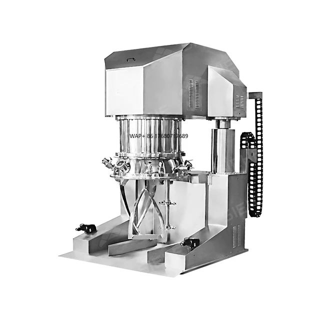 Mezclador planetario doble de alta viscosidad al vacío automático de gran capacidad para salsa de chocolate para mezclar pasta alimentaria