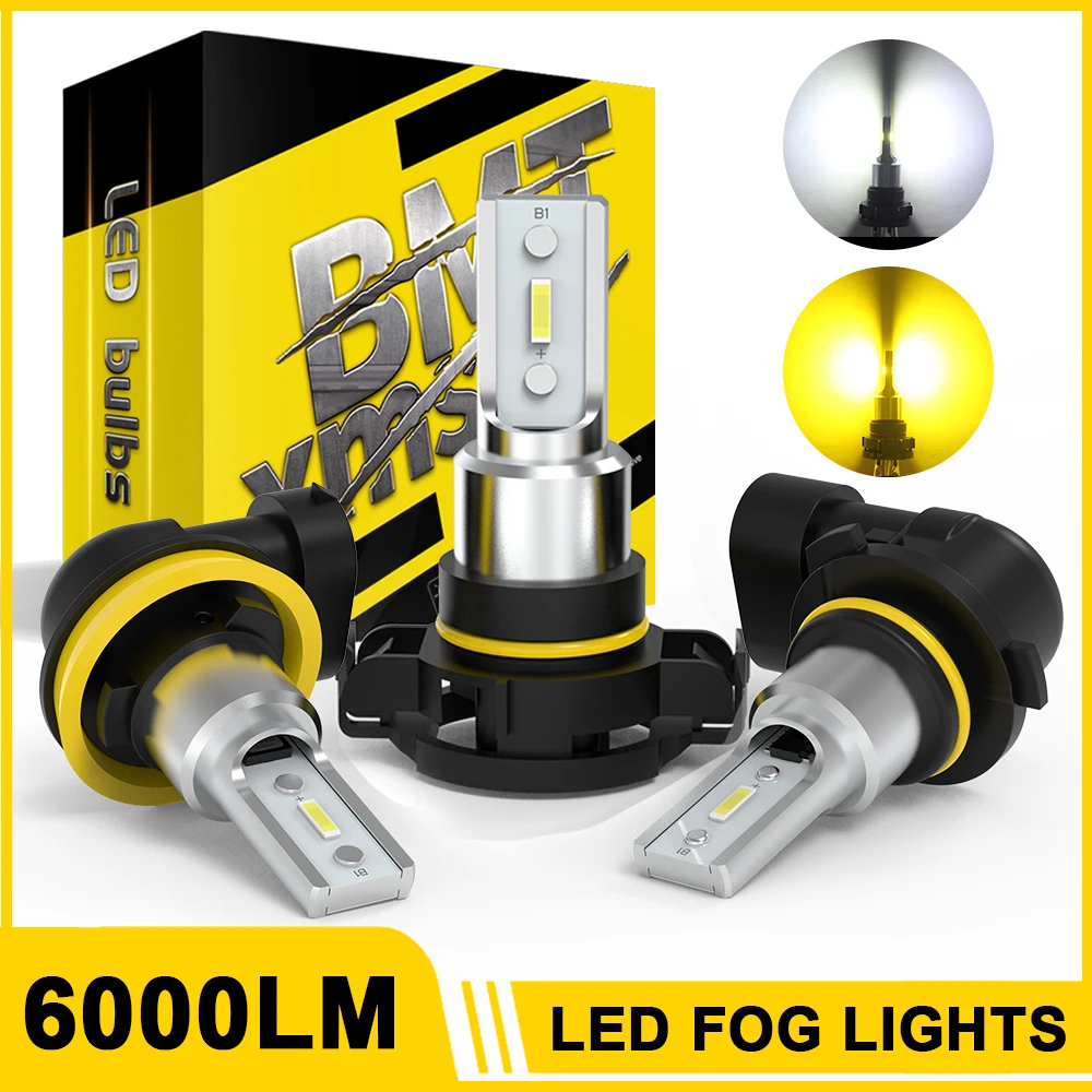 

BMTxms 6000Lm CANBUS 9006 HB4 LED Bulbs Led Fog Lights H11 H8 9005 HB3 Car Driving Lamp H10 PSX24W 2504 for Toyota Skoda Ford