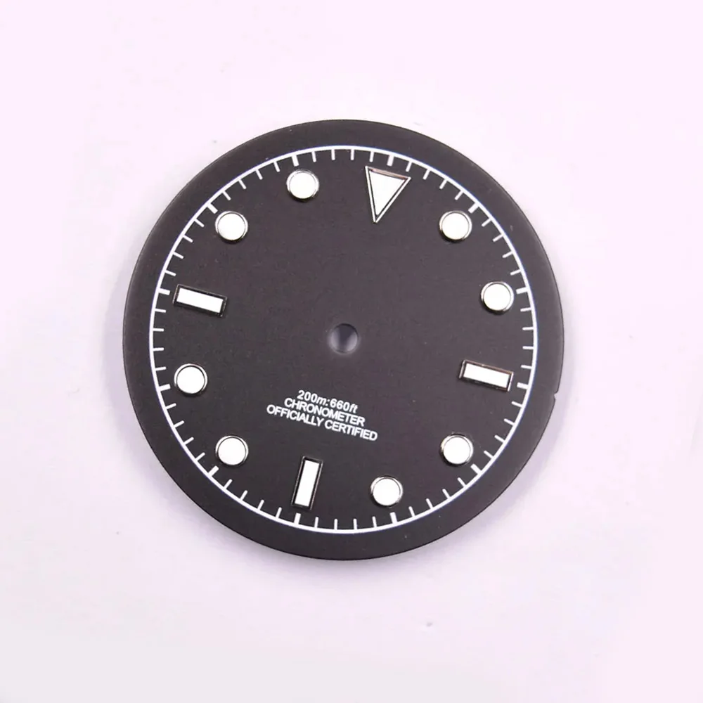 NEW 33.5mm Sterile Luminous Watch dial Fits ETA2836 Miyota 8215 8205 DG2813 Movement Green/Blue/Black Dial