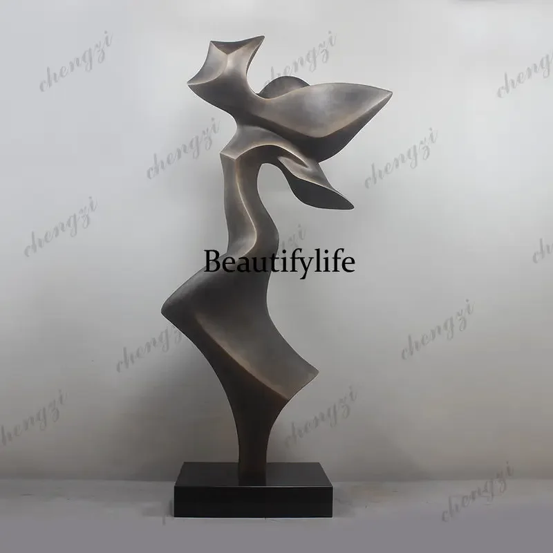 DD182  Extra large sculpture decoration, abstract decoration, light luxury jewelry, lobby courtyard floor ornament