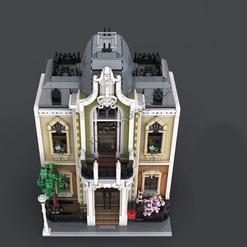 3748 ELEMENTÓW Miejski Hit Sprzedaży Widok Ulicy MOC-10326 Modułowy, Wykwintny Model Domu Puzzle na Zamówienie Kreatywne Pomysły Zabawka dla Dzieci Prezent na Urodziny