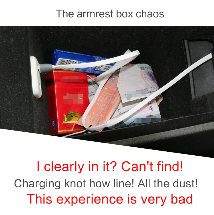 Smabee for Mazda CX-30 CX30 2020 -2026 with Wireless Charging Console Armrest Storage Box Tray Organizer Accessories Tidying