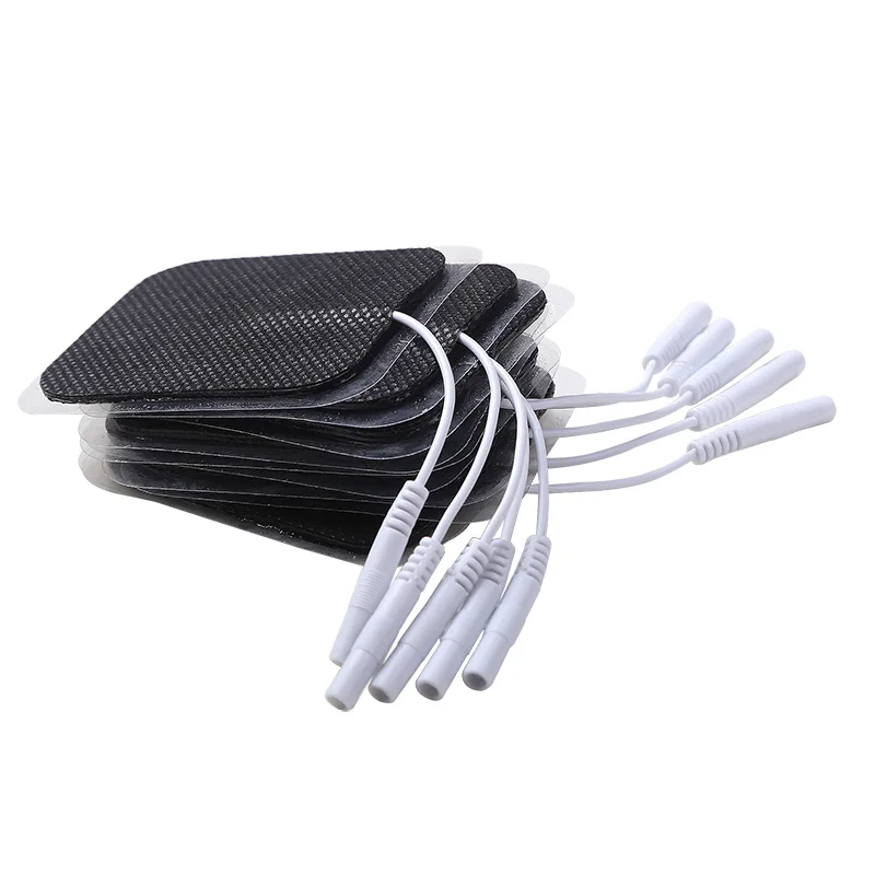 

50P/100P нетканый материал самоклеящиеся 5x6 см электродные подушечки для стимулятора мышц для цифровых машин Tens сменные подушечки