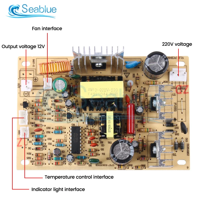 AC 220V To DC 12V Switching Power Supply Module Water Dispenser Semiconductor Cooling Chip Power Supply Board Parts Replacement