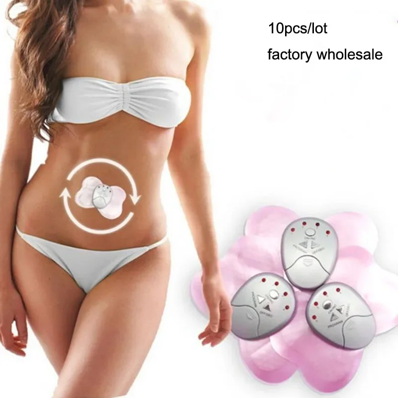 

Lot 10pcs Mini Electric Butterfly Massager Full Body Waist Back Vibrating Slimming Muscle Pain Relief Massage Pad Device