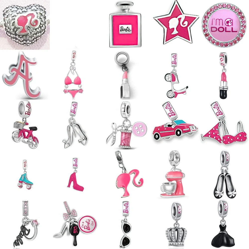 

Лидер продаж, серебряная парфюмерная помада из бисера 925, солнцезащитные очки, автомобильная подвеска, подходит для европейского оригинального браслета, изысканные ювелирные изделия своими руками