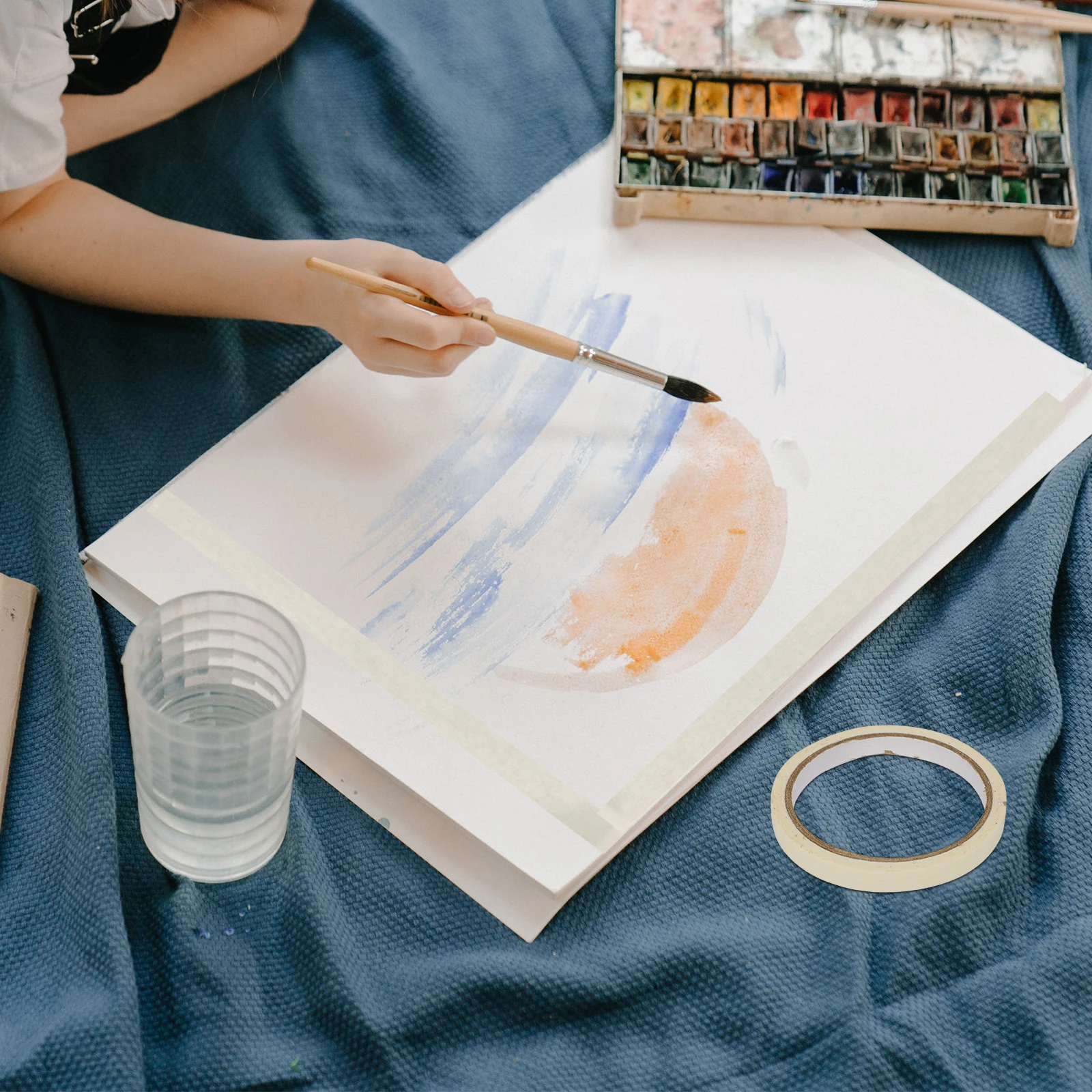 

10 Rolls White Tape Paint Tape 20 Meter DIY Home Office Wall Painting Trim White Painting Tape, Automotive Paint Supplies