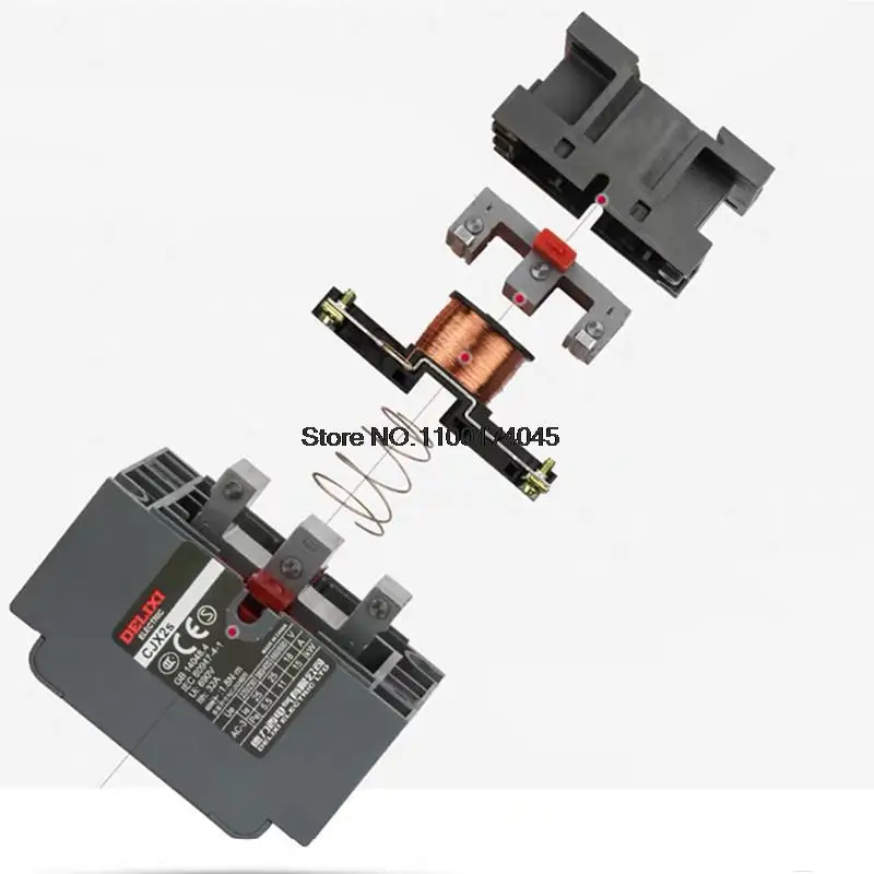 CJX2s-1801 AC Contactor DELIXI 18A 3เสา Din Rail ติดตั้ง CJX2s-1810 CJX2s-1811