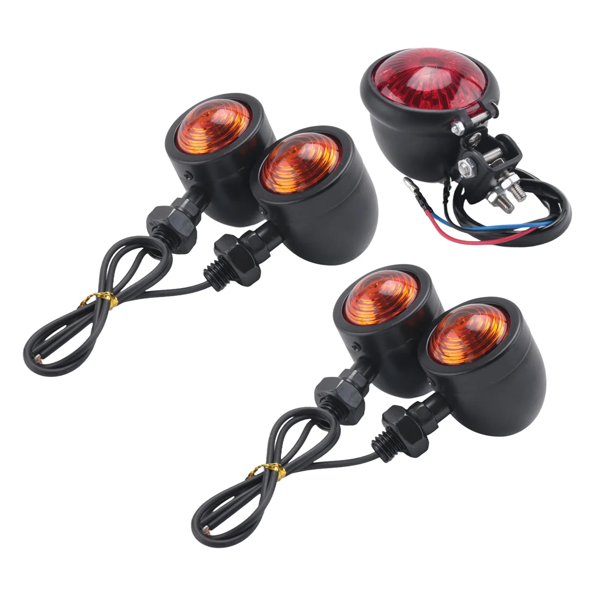 

KJM-5Pcs/Set Motorcycle Turn Signals Rear Tail Lights Brake Stop Lamp