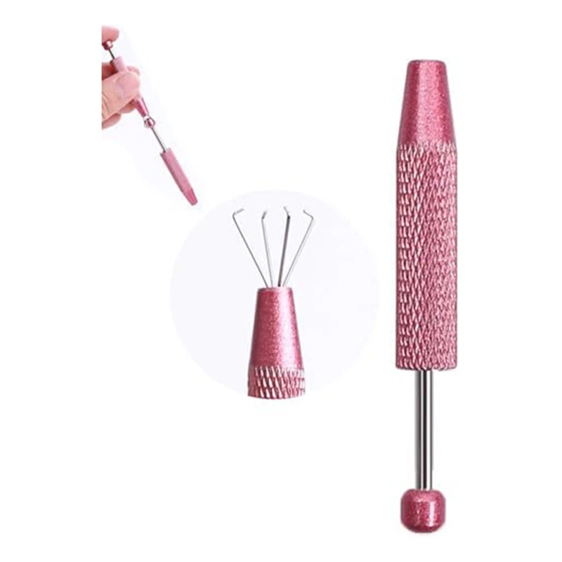 Caneta assistente de piercing, ferramenta de captação de bola de piercing, pinça de garra de diamante, ferramenta de captação de joalheiro de 4 garras, ferramentas de piercing