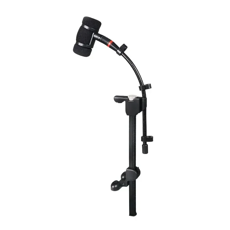 Musical Instrument Microphone Clip Mandolin Violin Cello Wooden Guitar Stand Mic Rackmount Bracket Clamp