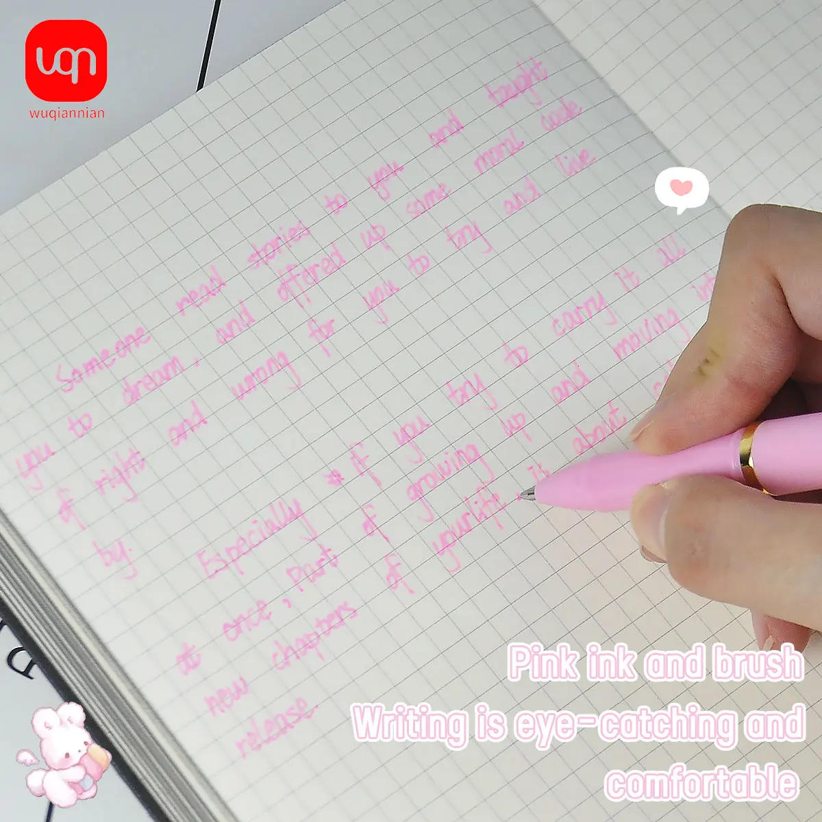 

WQN 4/8/12pcs Fashionable Pink Neutral Pens, Convenient, Durable, Comfortable to Write, Not Tiring, School Supplies/Christmas