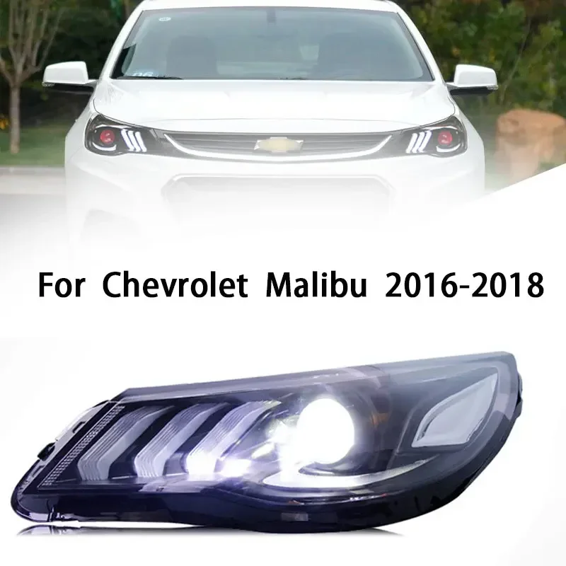 

Head Lamp for Chevrolet Malibu LED Headlight 2016-2018 Headlights Malibu DRL Turn Signal High Beam Angel Eye Projector Lens