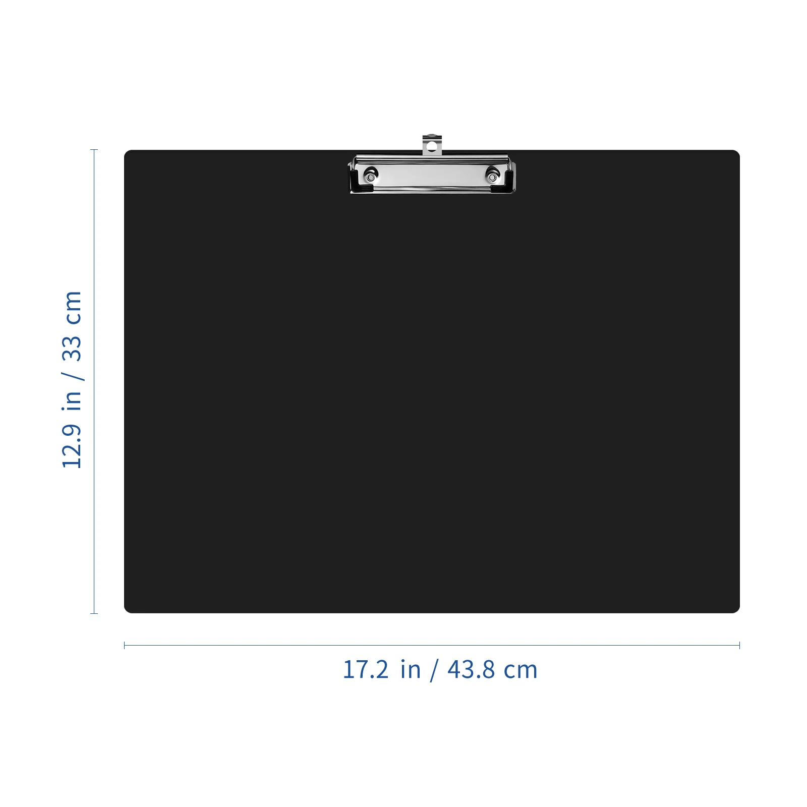 Portablocco A3 Nero Clip per file orizzontale Cartella per file Porta documenti con clip per carta per ufficio domestico e uso