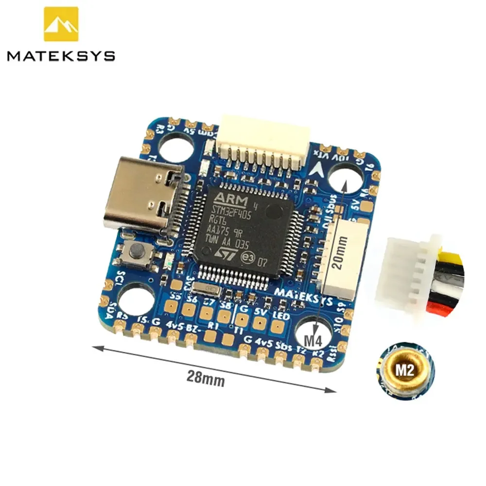 Kontroler lotu MATEK F405 F405-MiniTE z OSD, barometrem, Blackbox, STM32F405RGT6, ArduPilot INAV do drona RC FPV, ulepszenie F722-miniSE