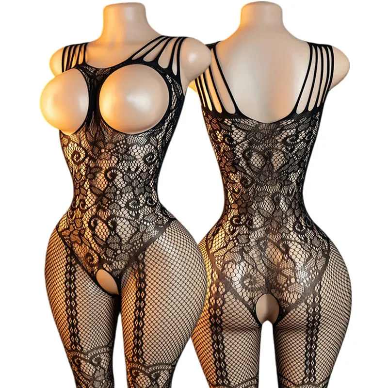  Body Stockings For 18+ Women Hot Exposed Breasts And Crotchless Design Plus Size  Bodysuit Poen Lingerie  Doll