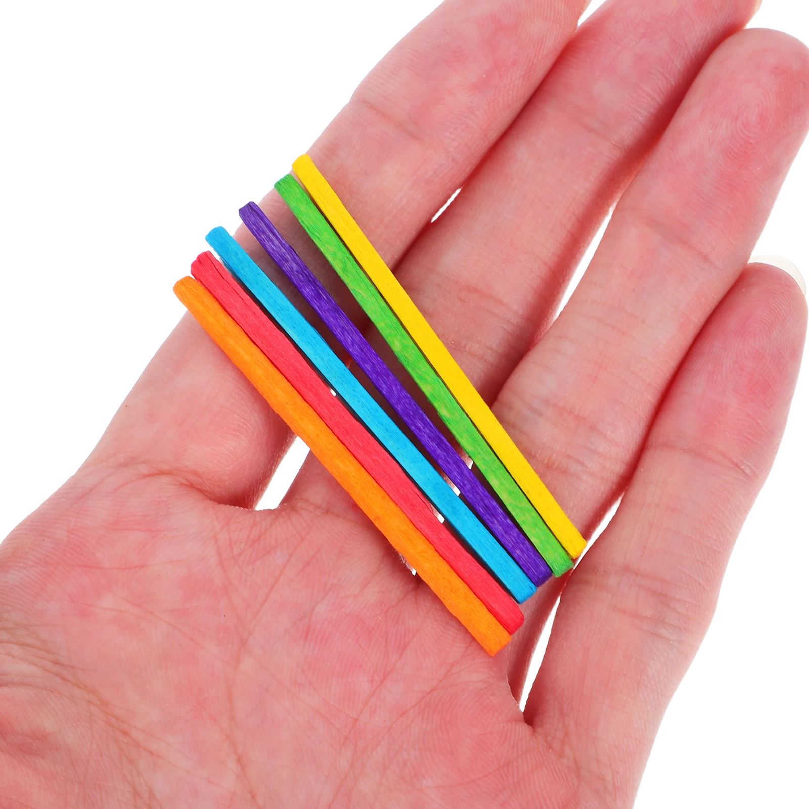 

1000pcs Wooden Craft Sticks Unfinished Natural Birch For Diy Kids Building Blocks Making Wood Pieces Lolly Sticks For Crafts