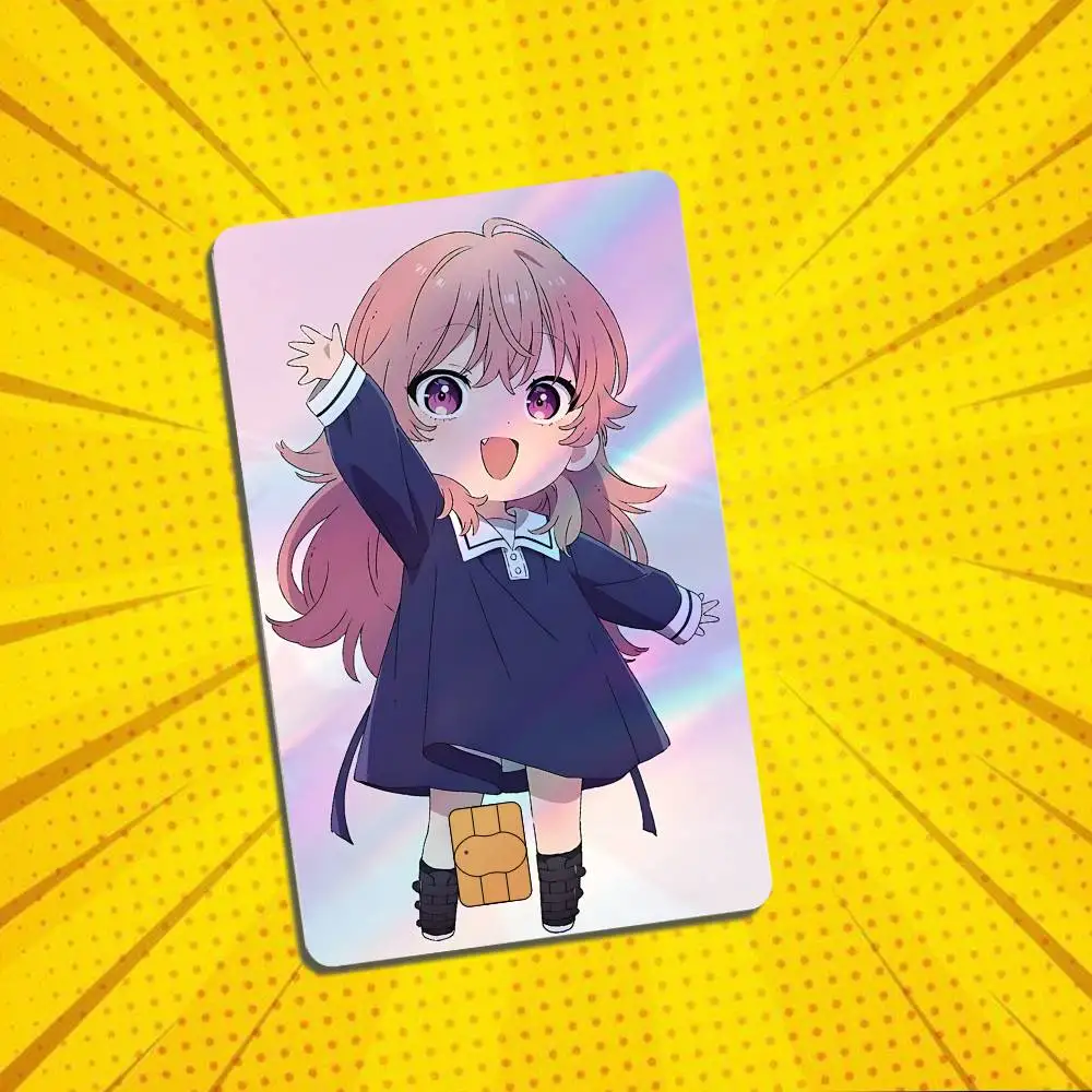 Sheena Totsuki Mimi Kagari KimiShinu  Laser shimmer Credit Card Skin Party Stickers For Visa Bank Card Bus Metro Access Card