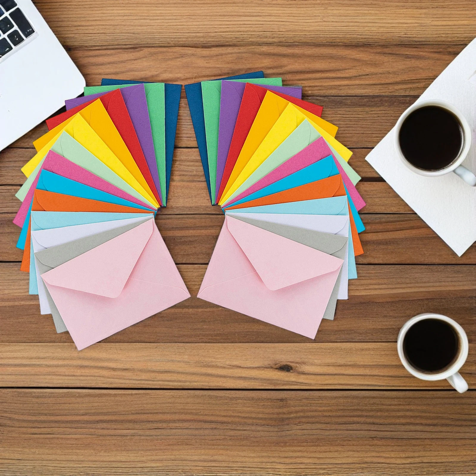 

50Pcs Mini Envelopes for Cards Letters Cash Coins Tiny Gifts Compact Letter Holders Festive Stationery Storage Solutions