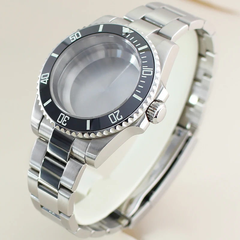 Watch accessories, mechanical strap for men, suitable for 40mm modified dial, 100m waterproof, suitable for NH35 movement