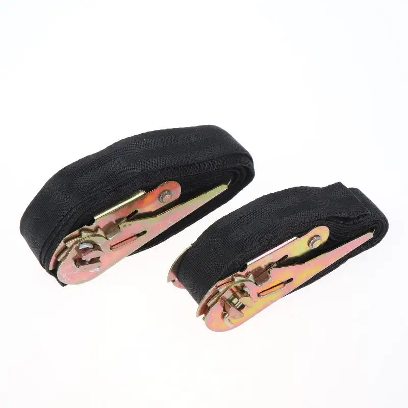 Heavy Duty Ratchet Cargo Tightener Strap 1Pc Adjustable 1/2/3/4 Meters Length for Freight Van Truck Cargo Fixing Transport