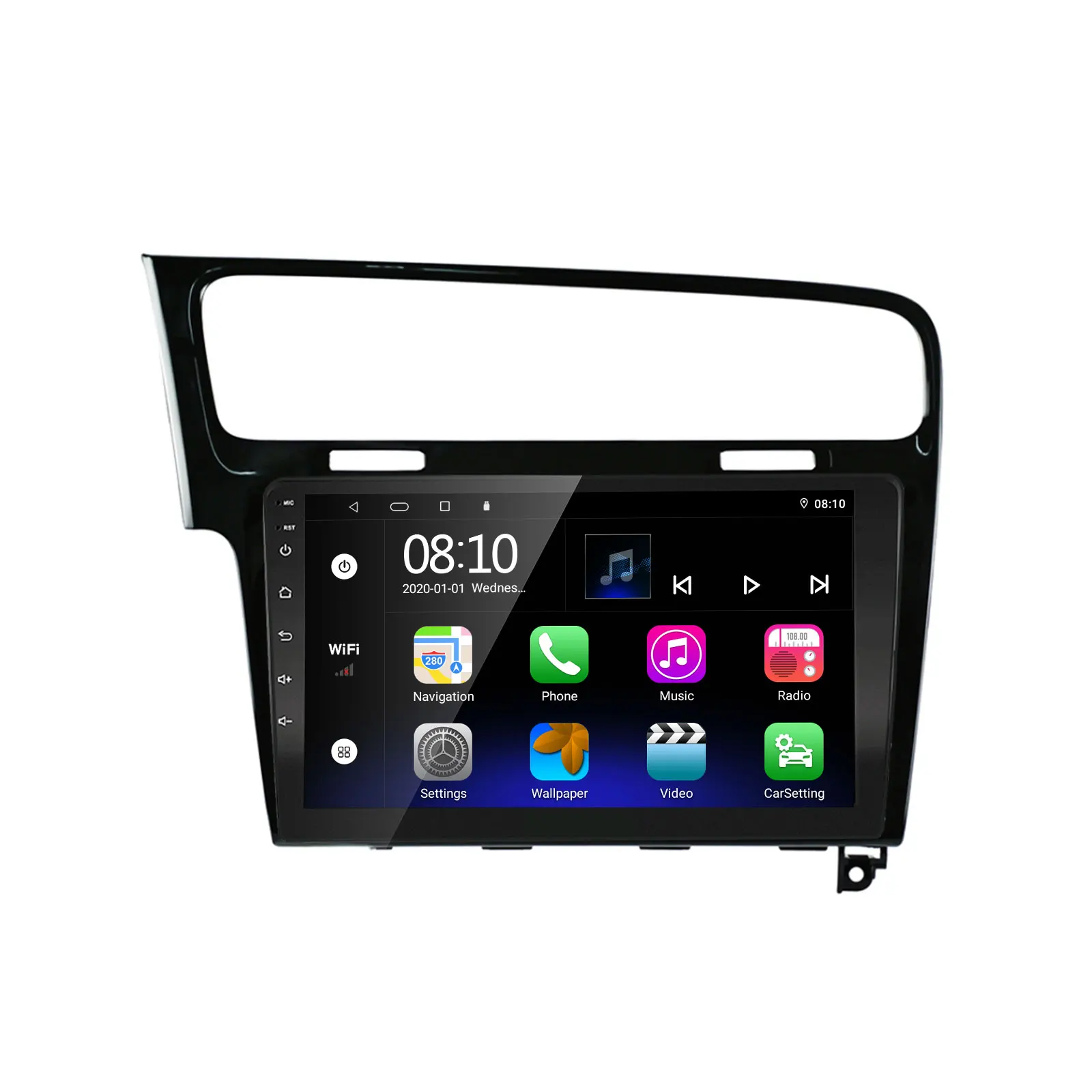 EzoneTronics CarPlay Android Radio for VW Golf7 2013-2018 HD GPS Navigation Bluetooth USB Player Car Entertainment System