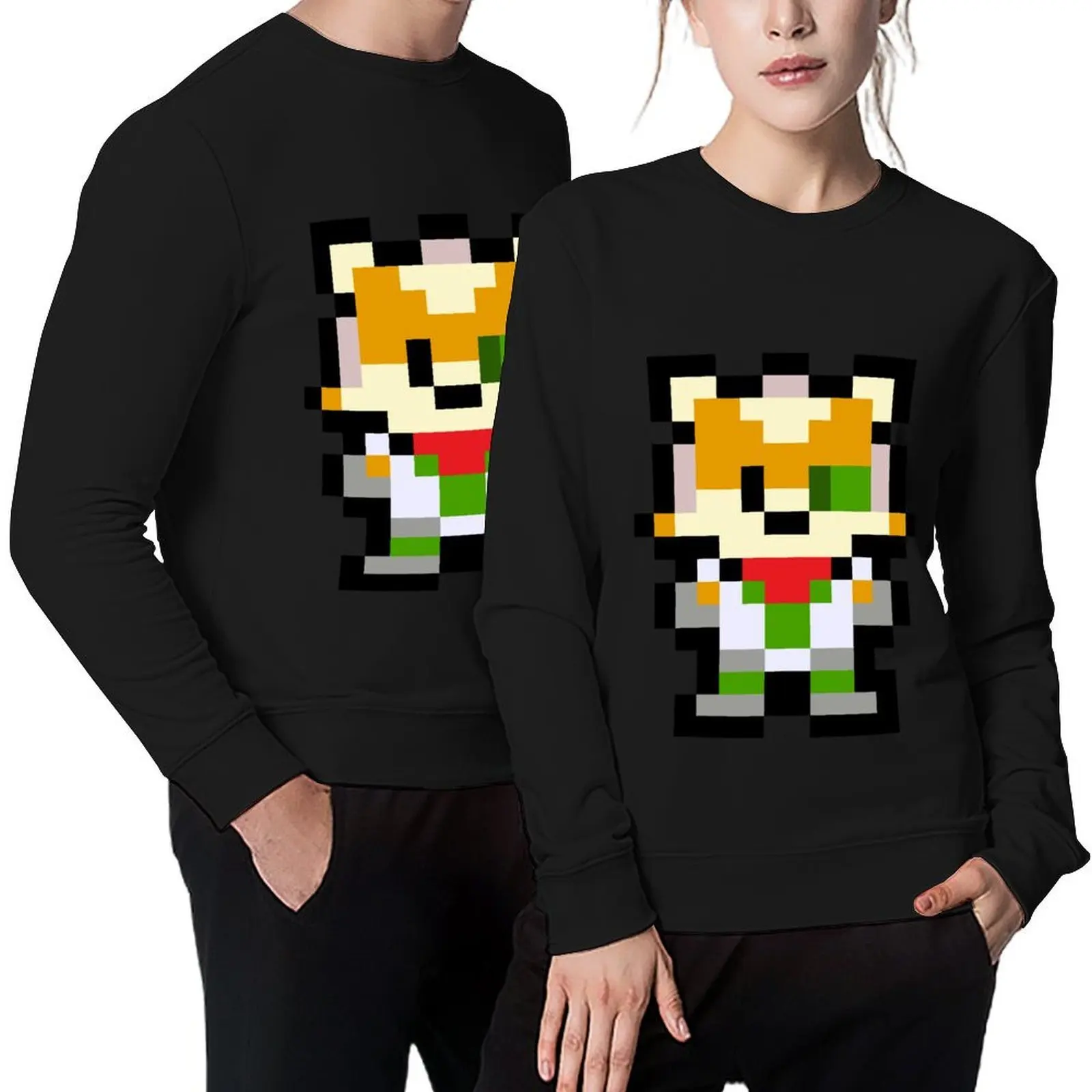 

Pixel Fox McCloud Pullover men's coat korean style clothes autumn graphic t shirts men sweatshirts