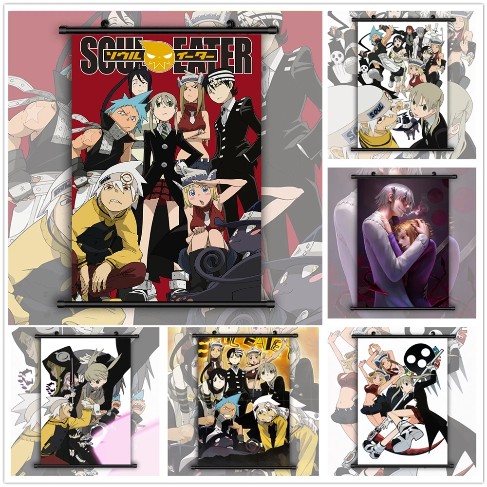 Canvas Panting Cartoon Soul Eater Anime Manga Anime Wall Art Poster And Prints Living Room Decoration Modern Home Decor