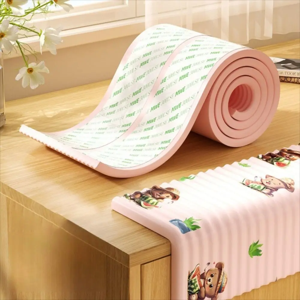 

2m Desk Edge Guard Strip Self Adhesive Baby Safety Wall Corner Protector Thickend Soft Foam Bumper for Window Sill Bedside
