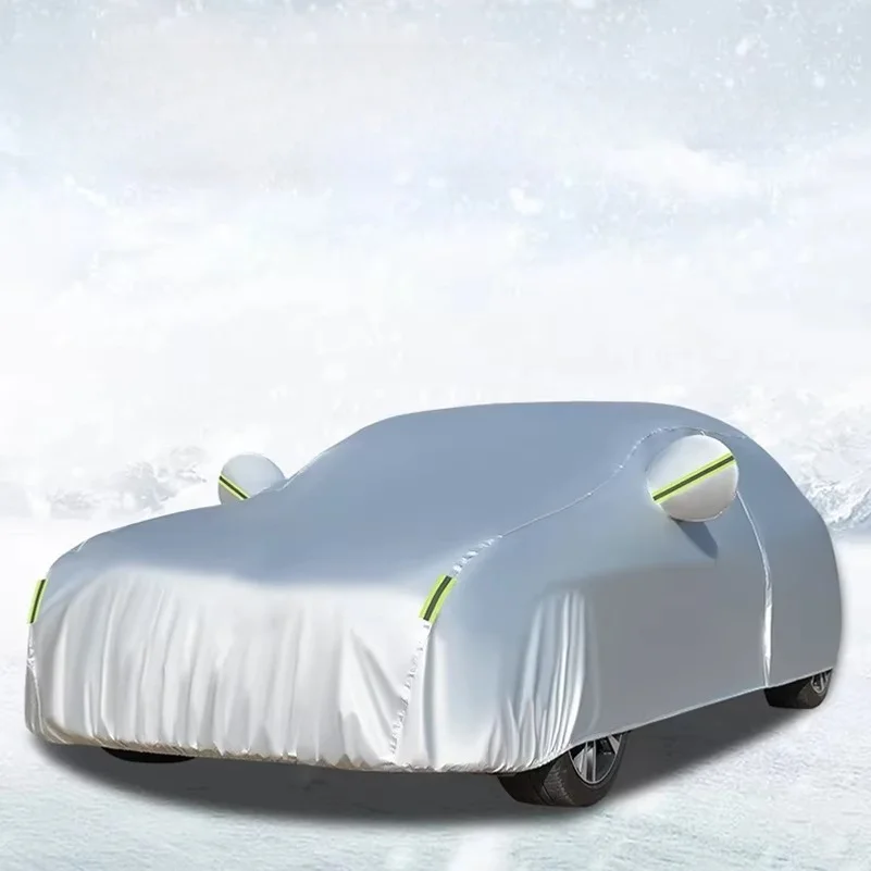 Waterproof Car Cover All Weather Outdoor Sun Rain Snow Dust Protection With Mirror Pocket Universal Sedan SUV Car Cove