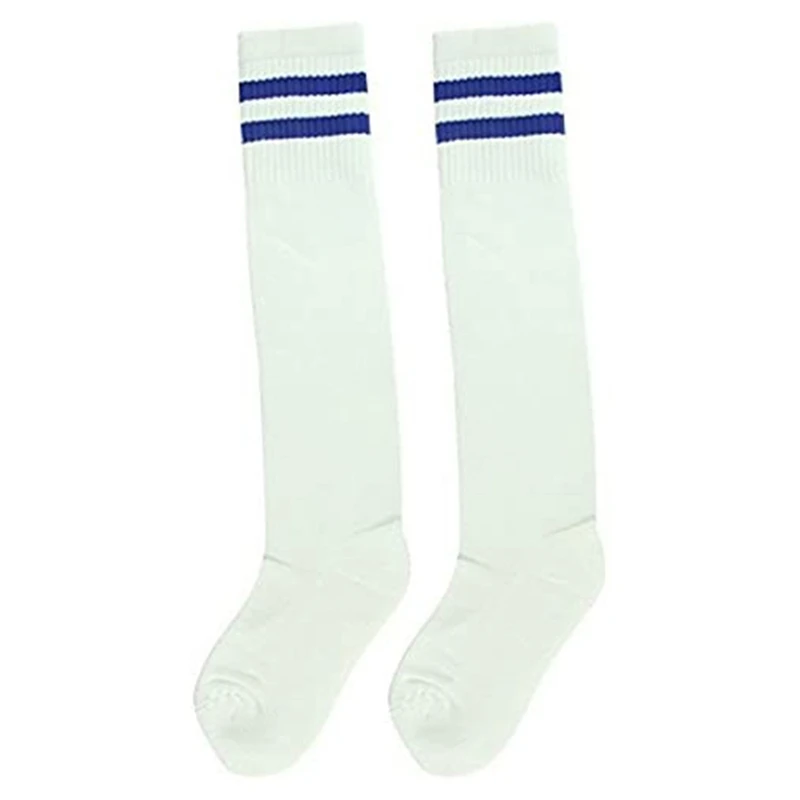 Chaussettes de sport de football coordonnantes, longues, épaisses, hautes, au-dessus du genou, entraînement professionnel