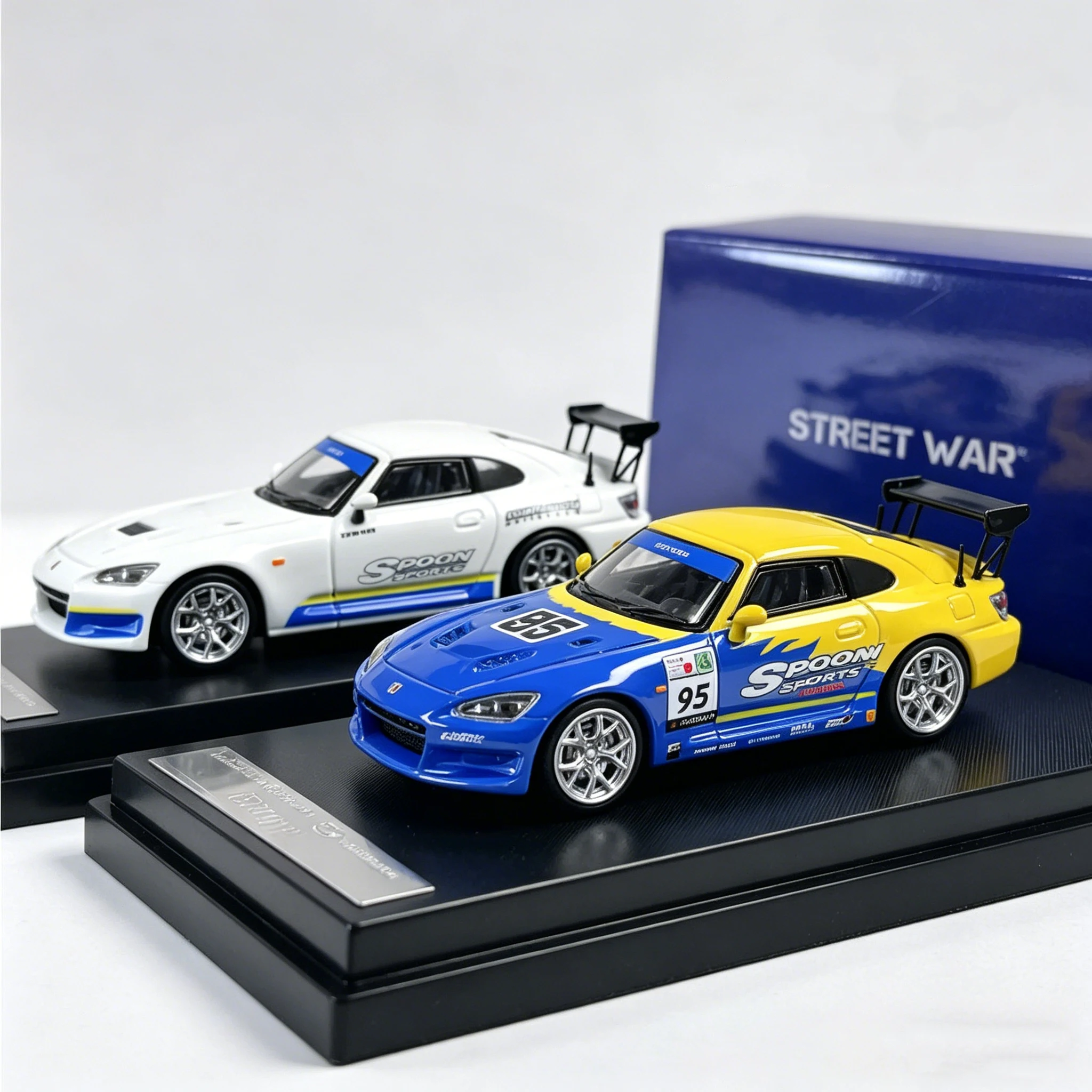 

SW 1:64 Honda S2000 Spoon Sports Diecast Car Model Spoon Yellow&Spoon White (2 Liveries Available) In Stock Ready To Ship