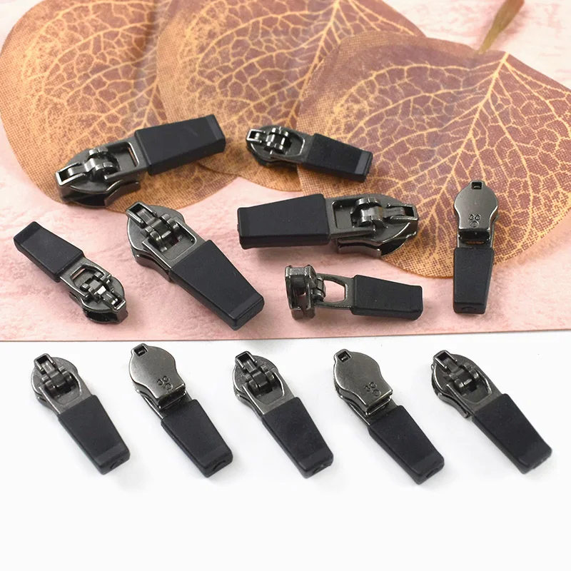 

30/50/100Pcs 3# 5# Waterproof Zipper Slider Puller Reverse Head for Nylon Zippers Bag Jacket Tent Garment Repair Replacement DIY