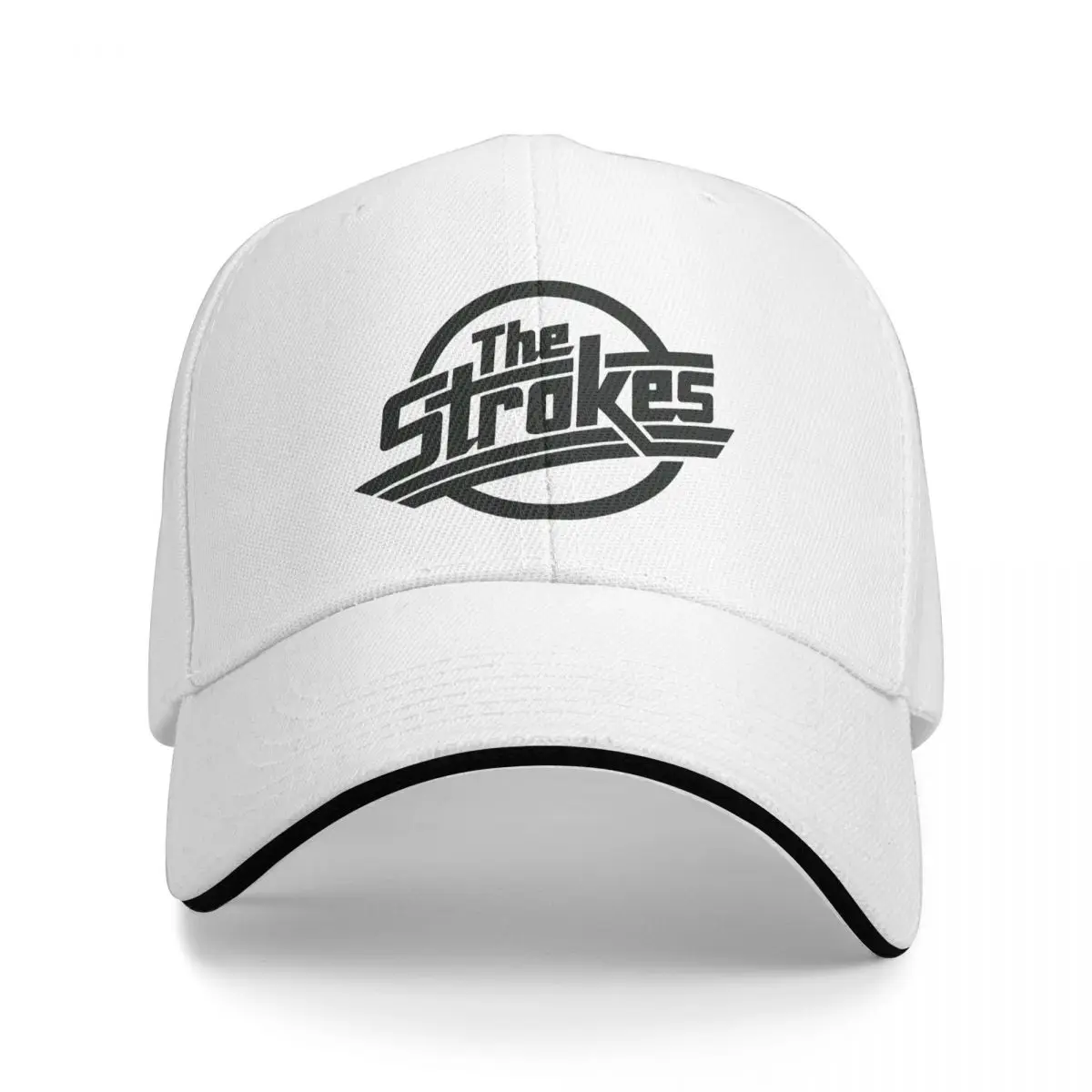 Band The Strokes Logo Golf Hat Merch Classic Trucker Hat for Men Women for Outdoor Running Golf Headwear Adjustable