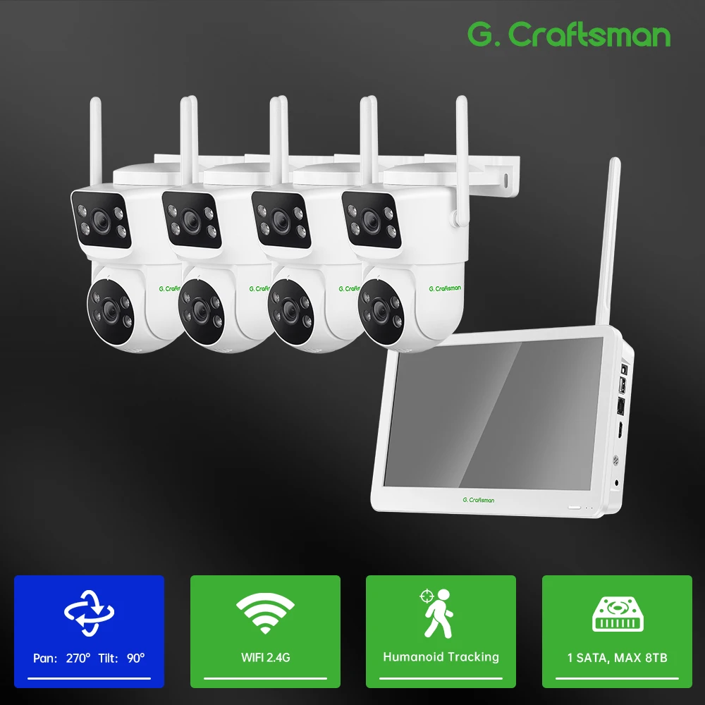 

C-X, 3 МП + 3 МП | Двухобъективная PTZ-камера | Комплект 4-канального WiFi NVR | Отслеживание людей | Двусторонняя аудиосвязь | H.265 | Облачное хранилище TF ​ GW-P1FD-M3X-MK4