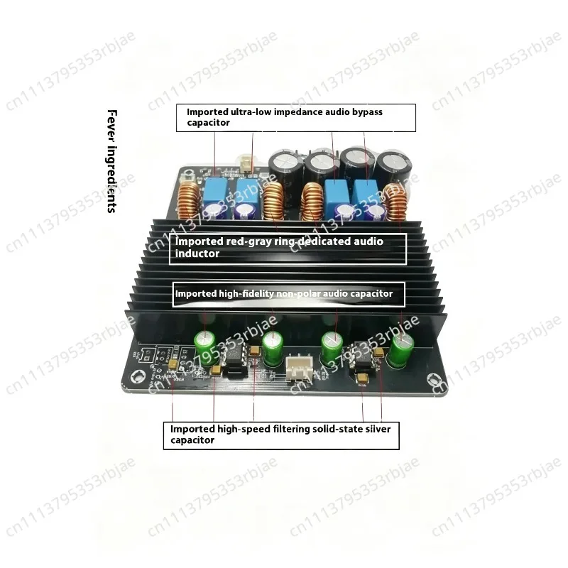 600W Dual Core TPA3255 High Power 2.0 Channel Amplifier Board for Home Audio